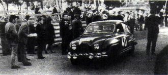 На таких машинах - СААБ-96 выступали в Монако супруги Карлссон
