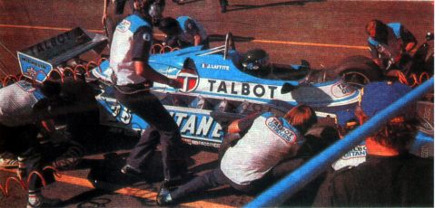 "Ligier-Talbot" - это слияние оказалось не слишком удачным. Машины команды были частыми гостями в б