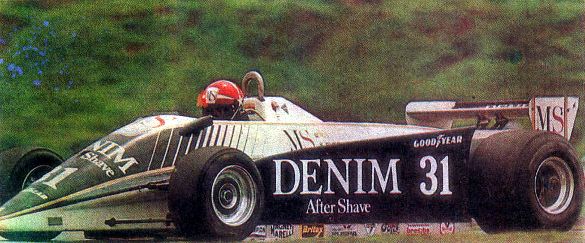 Эдди Чивер за рулем «Озеллы-FA1/1» в 1980 году.