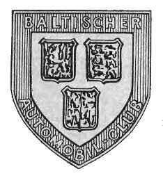 Эмблема Балтийского клуба автомобилистов в Риге.
