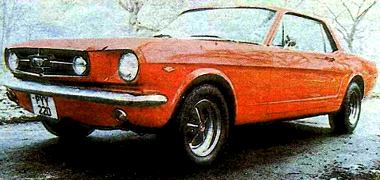 «Форд-мустанг» (1966 г.) Популярная спортивная модель, спроектированная легендарным Ли Якоккой. Ее 
