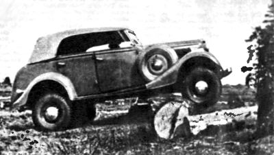 Первый опытный образец ГАЗ-61-40 постройки 1939 года на испытаниях.