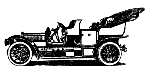 Первый автомобиль «Лаурин-Клемент» с восьмицилиндровым двигателем (1908 г.).
